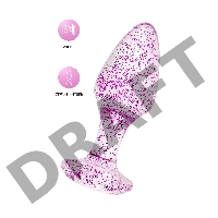 Анальная втулка TOYFA, акрил, фиолетовый, 8 см, Ø 2,8 см