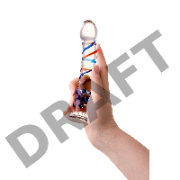 Нереалистичный фаллоимитатор Sexus Glass, стекло, прозрачный, 18 см