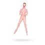 Кукла надувная Dolls-X by TOYFA Hannah, блондинка, с тремя отверстиями, кибер вставка: вагина