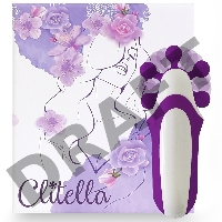 Фиолетовый оросимулятор Clitella со сменными насадками для вращения