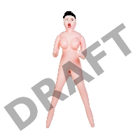 Кукла надувная Dolls-X by TOYFA Scarlett, брюнетка, с тремя отверстиями, кибер вставка, вагина-анус