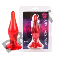 Красная анальная втулка - 15 см.