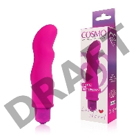 Розовый фантазийный вибромассажер Cosmo - 11,5 см.