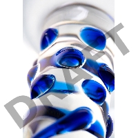 Нереалистичный фаллоимитатор Sexus Glass, стекло, прозрачный, 18 см