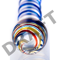 Нереалистичный фаллоимитатор Sexus Glass, стекло, прозрачный, 18 см