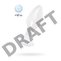 Анальная втулка TOYFA, акрил, белый, 9,5 см, Ø 3,4 см