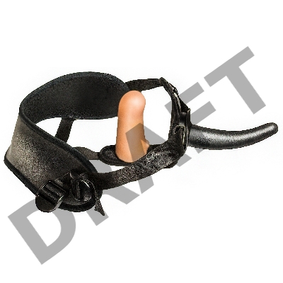 Женский страпон с вагинальной пробкой Woman Strap - 12 см.