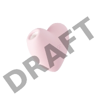 Вакуум-волновой бесконтактный стимулятор клитора Satisfyer Cutie Heart, силикон, розовый