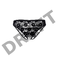 Эротические трусики Erolanta Dora, черный (42-44)