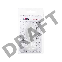 Анальная втулка TOYFA, акрил, белый, 9,5 см, Ø 3,4 см