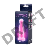 Анальная втулка светящаяся в темноте Beyond by Toyfa John Glow, силикон, прозрачный, 12,5 см
