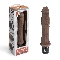 Коричневый вибратор-реалисти..