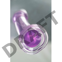Нереалистичный фаллоимитатор Jelly Dildo M Toyfa Basic, TPE, фиолетовый, 18 см