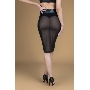 Юбка-карандаш с полупрозрачной попой из материала wet look (My Shadow) (L/XL)