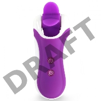 Фиолетовый оросимулятор Clitella со сменными насадками для вращения