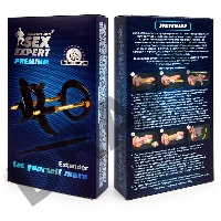 Черно-золотистый экстендер для пениса Sex Expert