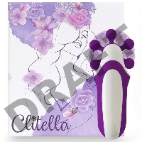 Фиолетовый оросимулятор Clitella со сменными насадками для вращения