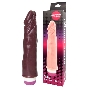 Вибратор Realistic Cock Vibe коричневого цвета - 21 см.