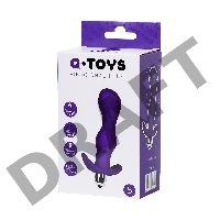 Анальная пробка с вибрацией A-Toys by TOYFA размера S, силикон, фиолетовая, 11,2 см