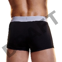 Черные мужские боксеры HUSTLER на широкой резинке из микрофибры, XL