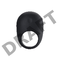 Эрекционное кольцо на пенис OIVITA, ORing Plus, силикон, черный, 6.5  см