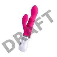 Вибратор LOVENSE Nora с клиторальным стимулятором, силикон, розовый, 20 см