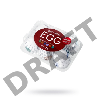 Набор нереалистичных мастурбаторо TENGA  EGG - II, TPE, белый, 6,1 см, 6 шт