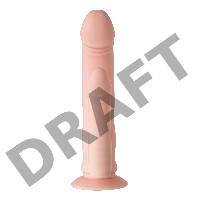 Реалистичный фаллоимитатор TOYFA  A-Toys Twint, силикон, телесный, 19,5 см