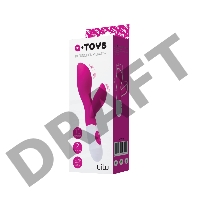 Вибратор с клиторальным стимулятором TOYFA A-Toys Lilu, силикон, розовый, 20 см