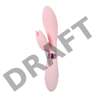 Розовый вибратор-кролик Indeep Malena - 21,5 см.