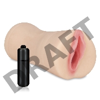 Мастурбатор-вагина с вибропулей VIBRATING PUSSY