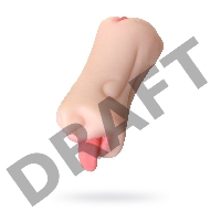 Мастурбатор реалистичный TOYFA Juicy Pussy Fruity Tongue, рот и вагина, TPE, телесный,19 см