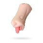 Мастурбатор реалистичный TOYFA Juicy Pussy Fruity Tongue, рот и вагина, TPE, телесный,19 см