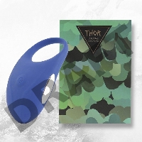 Синее кольцо с вибрацией Thor Cockring