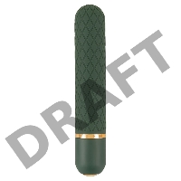 Зеленый мини-вибратор Luxurious Bullet Vibrator - 12,6 см.