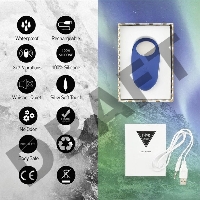 Синее кольцо с вибрацией Thor Cockring