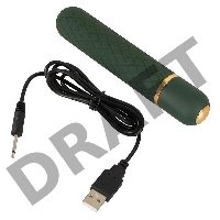 Зеленый мини-вибратор Luxurious Bullet Vibrator - 12,6 см.