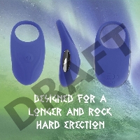 Синее кольцо с вибрацией Thor Cockring