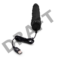 Универсальный черный вибромассажер 7 Realistic Vibrator