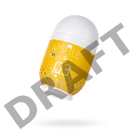 Мастурбатор нереалистичный MensMax CAPSULE 03 Kanoko, TPE, желтый, 8 см