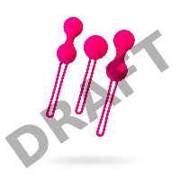 Вагинальные шарики A-Toys by TOYFA Redvil, силикон, розовые, 16,5 см