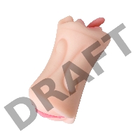 Мастурбатор реалистичный TOYFA Juicy Pussy Fruity Tongue, рот и вагина, TPE, телесный,19 см