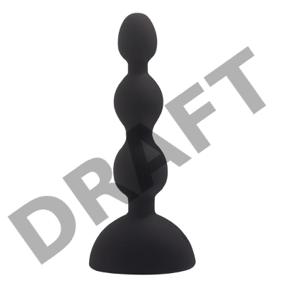 Черный анальный вибростимулятор Anal Beads S - 14,5 см. 