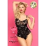 Боди Candy Girl Glitter со стразами черное, OS