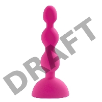 Розовый анальный вибростимулятор Anal Beads S - 14,5 см. 