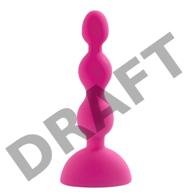 Розовый анальный вибростимулятор Anal Beads S - 14,5 см. 