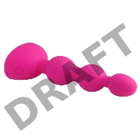 Розовый анальный вибростимулятор Anal Beads S - 14,5 см. 