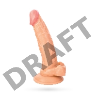 Фаллоимитатор TOYFA RealStick Nude реалистичный, телесный, 17 см