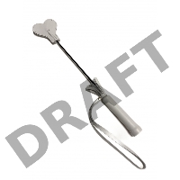 Белый кожаный мини-стек - 36 см.