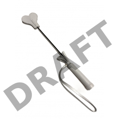 Белый кожаный мини-стек - 36 см.